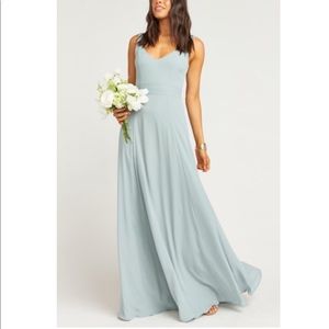 Show me your mumu Jenn maxi dress in silver sage